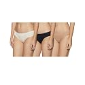Amante Solid Low Rise Cotton Bikini Panty Pack(Pack of 3)