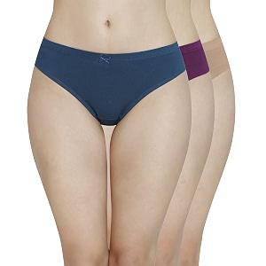 amante solid mid rise full coverage bikini panties pack of 3