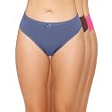 Amante Solid Mid Rise Full Coverage Bikini Panties (Pack of 3)
