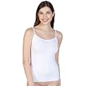 Amante White Women Spaghetti Strap Modal Camisole