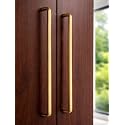 Stainless Steel Round-D Shaped Brass Anitque Finish Pull Handle, Kitchen Drawer &amp; Furniture Handle, Wardrobe Handle(10 Inches, Pack of 10,256mm Hole to Hole)