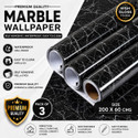 Amar Enterprise Vinyl Black Marble Granite Waterproof