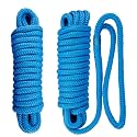 Amarine Made 1/2 Inch 20 FT Double Braid Nylon Dockline,Mooring Rope Double Braided Dock Line