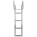 Amarine Made 4 Steps Boat Ladder Stainless Steel Telescoping Dock Ladder