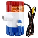 Amarine Made Bilge Pump, 12v Submersible Water Pump - 750gph for Ponds, Pools, Fishing Boats, RV and Marine Use