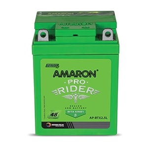 amaron pro bike rider battery -beta series-btx25 with warranty- 48 months 24 months free24 months pro rata12 volt