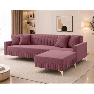 AMATA Falcon 4 Seater L Shape Suede