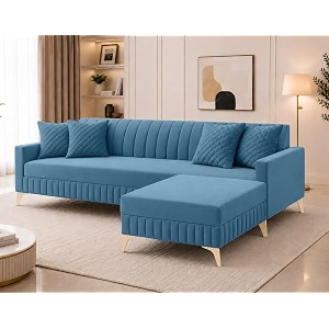 AMATA Falcon 4 Seater L Shape Suede