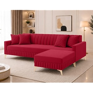 AMATA Falcon 4 Seater L Shape Suede