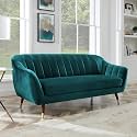AMATA Marino 3 Seater Ocean Blue Suede