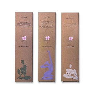 amayah eucalyptus  lavender  nagchampa incense sticks agarbatti combo  organic luxury incense sticks  charcoal free amp natural agarbatti for pooja  hand-rolled 75 incense sticks