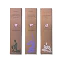 Amayah Eucalyptus + Lavender + Nagchampa Incense Sticks Agarbatti Combo | Organic Luxury Incense Sticks | Charcoal Free & Natural Agarbatti for Pooja | Hand-Rolled 75 Incense Sticks