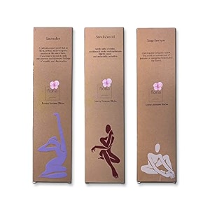 amayah lavender  sandalwood  nagchampa incense sticks agarbatti combo  organic luxury incense sticks  charcoal free amp natural agarbatti for pooja  hand-rolled 75 incense sticks