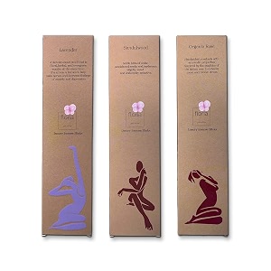 amayah lavender  sandalwood  organic rose incense sticks agarbatti combo  organic luxury incense sticks  charcoal free amp natural agarbatti for pooja  hand-rolled 75 incense sticks