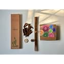 AMAYAH Luxury Organic Dhoop Cones (30 Cones + Holder) and Agarbatti (25 Incense Sticks), 100% Herbal &amp; 0% Charcoal, Natural Incense (Eucalyptus)