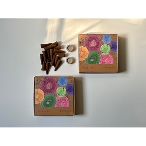 amayah luxury organic dhoop cones combo  patchouli  lemongrass incense cones  60 incense cones  holder  100 natural dhoop cones for pooja re_am-dhpcn-p