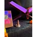 AMAYAH Luxury Organic Dhoop Cones Combo | Tulsi + Lemongrass Incense Cones | 60 Incense Cones + Holder | 100% Natural Dhoop Cones for Pooja (Re_AM-DHPCN-P)