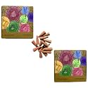 AMAYAH Luxury Organic Incense Cones Combo | Eucalyptus + Lemongrass Incense Cones | 60 Incense Cones + Holder | 100% Natural Dhoop Cones for Pooja
