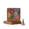 AMAYAH Luxury Organic Dhoop Cones | Eucalyptus Incense Cones (100% Herbal &amp; Charcoal Free) | Organic &amp; Natural Dhoop Cones for Pooja | 30 Incense Cones + Holder (Re_AM-DHPCN-P)