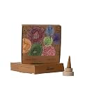 AMAYAH Luxury Organic Incense Cones | Jasmine Incense Cones (100% Herbal &amp; Charcoal Free) | Organic &amp; Natural Dhoop Cones for Pooja | 30 Incense Cones + Holder