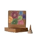 AMAYAH Luxury Organic Incense Cones | Lemongrass Incense Cones (100% Herbal & Charcoal Free) | Organic & Natural Dhoop Cones for Pooja | 30 Incense Cones + Holder