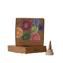 AMAYAH Luxury Organic Incense Cones | Patchouli Incense Cones (100% Herbal &amp; Charcoal Free) | Organic &amp; Natural Dhoop Cones for Pooja | 30 Incense Cones + Holder