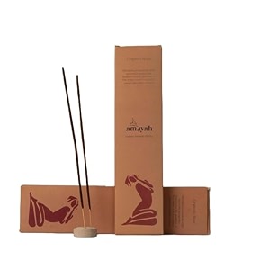 amayah organic rose incense sticks  organic incense sticks agarbatti pack of-5  natural agarbatti for pooja  hand-rolled 250 incense sticks