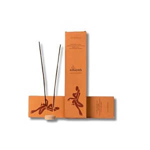 amayah sandalwood incense sticks agarbatti - pack of 2  natural amp organic incense for pooja  charcoal free hand-rolled 50 incense sticks