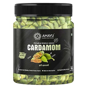 amayu green cardamom whole 100gm hari elaichi badi elaichi for tea pooja or eatingpack of 1