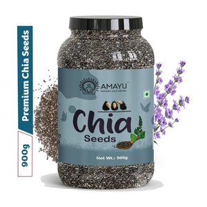 amayu raw seeds for weight loss with omega 3 calcium rich zinc  fiber chia seeds 900 g