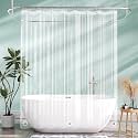 AmazerBath Shower Curtain Liner, 72x75 Clear Shower Curtain Liner, Waterproof Plastic Shower Liner, Cute Lightweight PEVA Shower Curtain for Bathroom with 3 Magnets and 12 Rustproof Metal Grommets