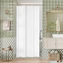 AmazerBath Stall Shower Curtain Liner, 36x72 Narrow Plastic White Shower Curtain Liner, PEVA Small Camping Shower Liner, Stand Up Shower Curtain Liners with 2 Magnets and 6 Rustproof Grommet Holes