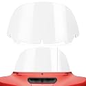 Amazicha 10" Clear Windshield Round Windscreen Wind Splitter Wind Deflector Compatible with Harley Davidson Touring Electra Glide Ultra Classic Street Glide Ultra limited Tri Glide 2014-2023