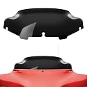 Amazicha Black 6" Windshield Windscreen Fit for Harley Electra Street Glide Touring 1996-2013