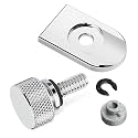 Amazicha Chrome Seat Bolt Nut Tab Screw Mount Knob Cover Compatible for Harley Davidson Touring Sportster Softail Dyna 1996-2026
