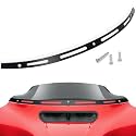 AMAZICHA Slotted Polished Windshield Trim Batwing Windshield Trim Black Compatible for Harley 2014-2024 Electra Glide, Street Glide, Ultra Limited and Tri Glide Models