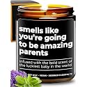 Amazing Parents Candle, Unique Gifts for New Parents for Mother's Day &amp; Father's Day, New Parent Gifts for Couples, Gender Reveal Presents for Mom and Dad to Be, Gift-Ready
