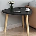 Wood Triangle Easy Assembly Side Table (Black)