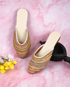amazing traders women flats sandal multicolor  4