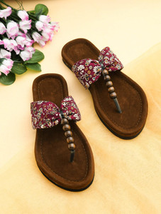 amazing traders women flats sandal red  6