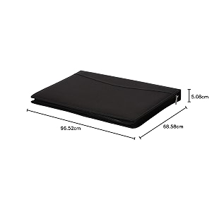 amazinghind professional 2 ring files and folders documents certificates holder bag - to store your important fs size documents black file with 40 leafs