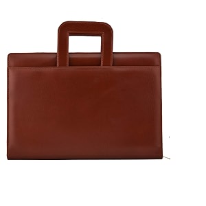 amazinghind leatherette material professional file folders for certificates documents holder with adjustable handles and 2 rings and 30 leafs size fs  colorbrown