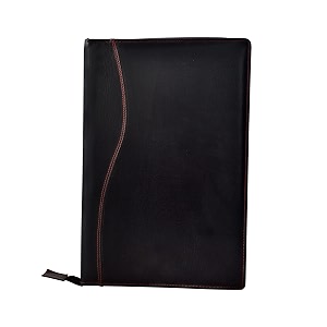 amazinghind leatherette material professional file folders for certificates documents holder with 2 rings 6 leafs black file