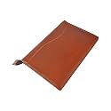 AmazingHind Leatherette Material Professional File Folders for Certificates, Documents Holder with 2 Rings. (30 Leafs, Brown File)