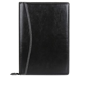 amazinghind leatherette material professional pack of 2 file folders for certificates documents holder b4 b4black_20leafs