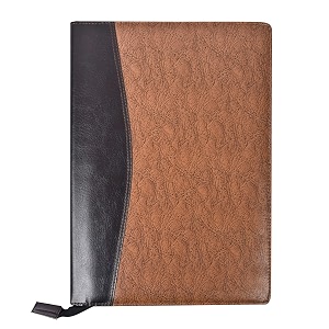 amazinghind leatherette material professional pack of 2 file folders for certificates documents holder a4 brown mix_20 leafs