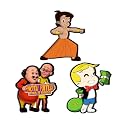 Cartoon Fridge Magnets- Set of 3 | Travel Souvenir | Refrigerator Magnet | Gifts | Decorative Items for Kitchen Fridge Magnets Set | Multicolor (FM_92)