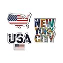 New York City Fridge Magnets- Set of 3 | Travel Souvenir | Refrigerator Magnet | Gifts | Decorative Items for Kitchen Fridge Magnets Set | Multicolor (FM_99)
