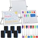 AmazingSpark 3 Pcs Small Dry Erase White Board with Stand 6 x 8'', White