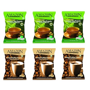 amazon 3 in 1 instant regular cardamom tea 3 kg and premium coffee premix 3 kg combo premix contains tea milk and sugar for vending machines